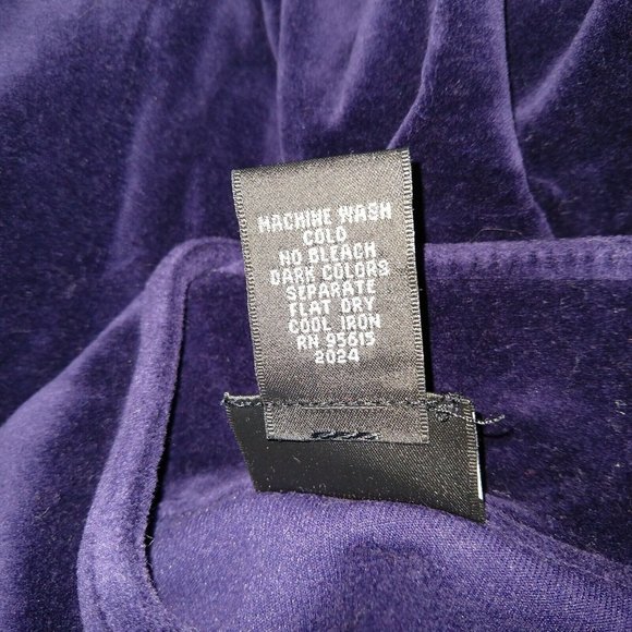Rafaella Petites Sweater Jacket Size Small Purple  Full Zip Pockets Mock… - Picture 6 of 10